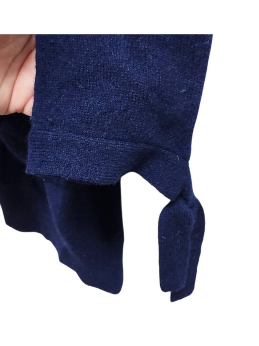 Cashmere Charter Club Luxury 100% Cashmere Cardigan Navy Blue Open Front Size XL - Picture 4 of 7